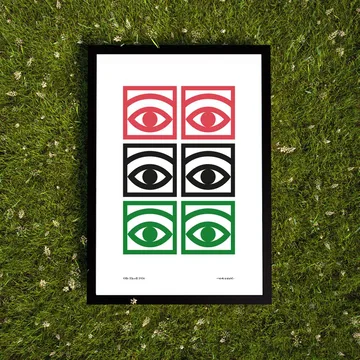 Ögon color poster - 50x70 cm - Olle Eksell