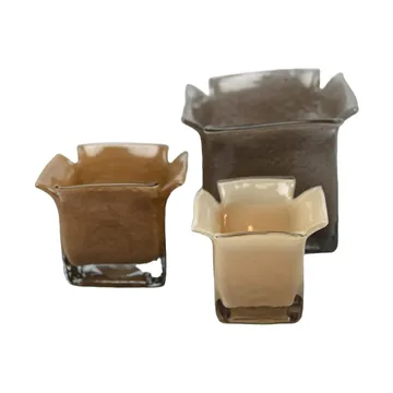 Atlas tealight holder 11.5 cm - Sand - Olsson & Jensen