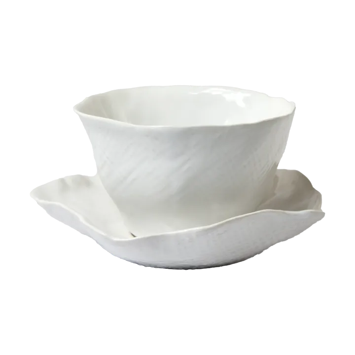 Clair cup with saucer - White - Olsson & Jensen