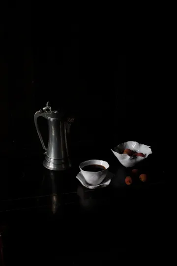 Clair cup with saucer - White - Olsson & Jensen