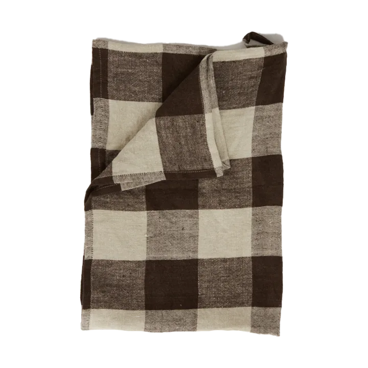 Johanna tea towel linen 45x65 cm - Brown/Natural - Olsson & Jensen