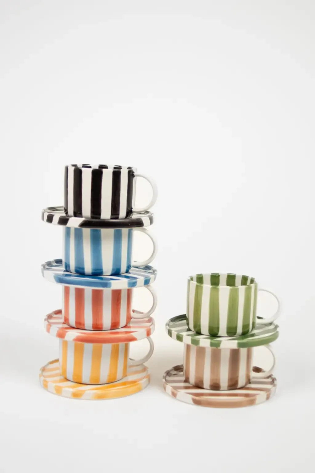 Monica cup with saucer 4-pack - Green Olsson & Jensen