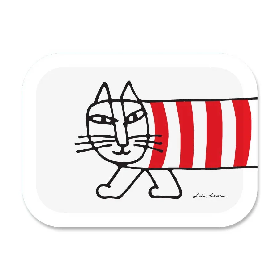 Mikey tray 27x20 cm, White-red Opto Design
