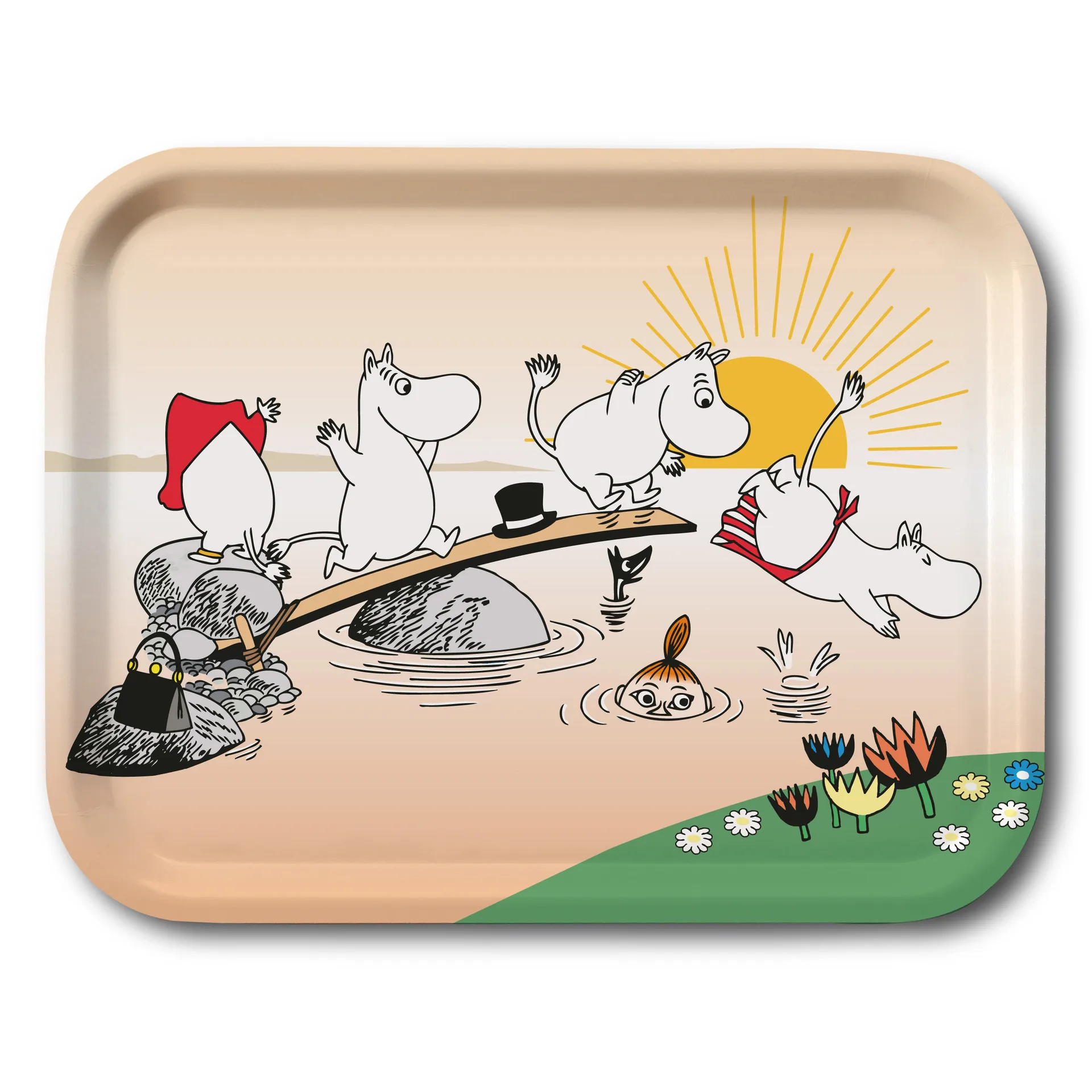 Moomin evening swim tray, 27x20 cm Opto Design