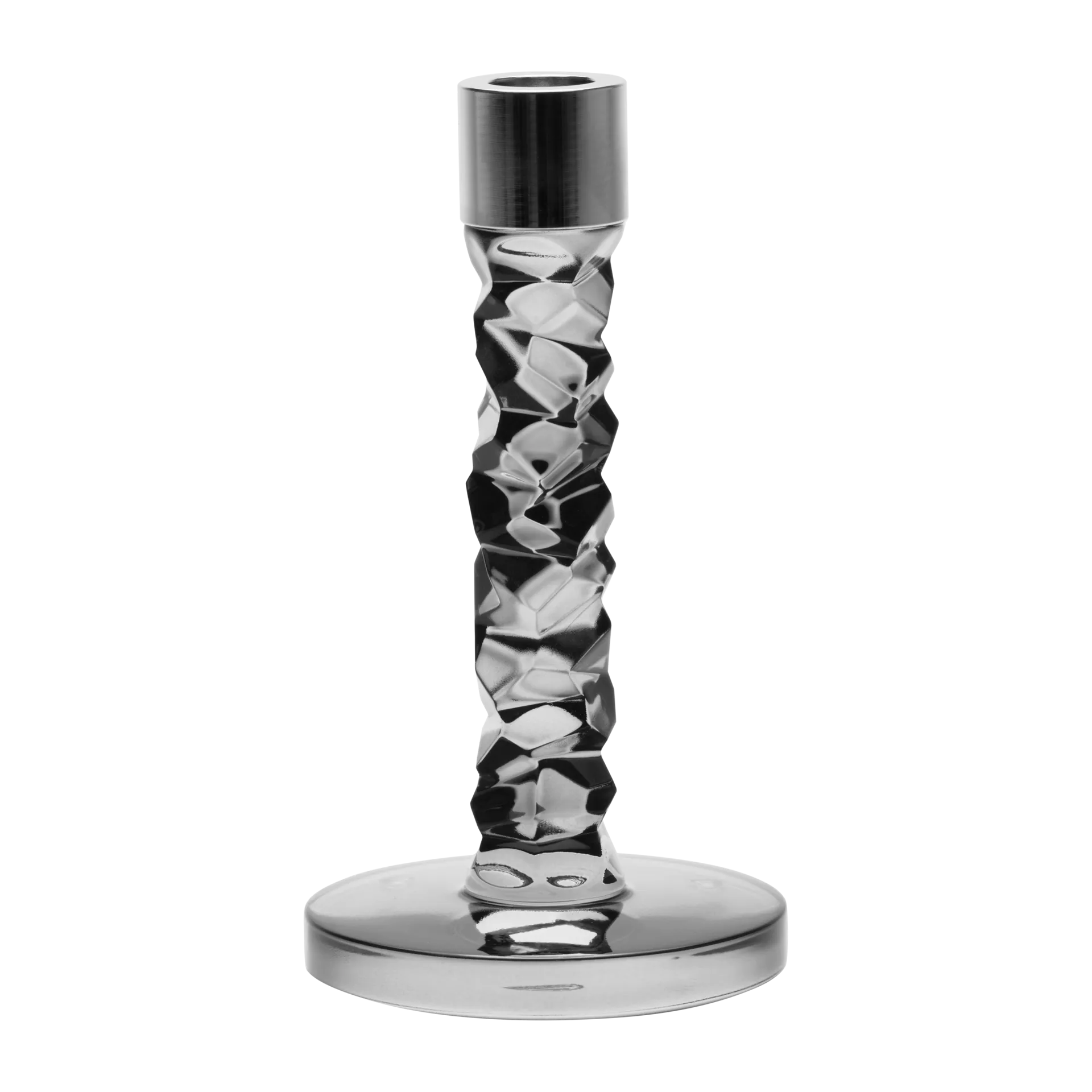 Carat candle sticks antracit, 183 mm Orrefors