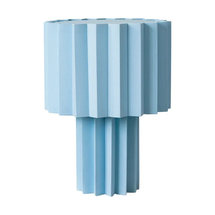 Plissé fabric table lamp - Light blue, 40,9 cm - Örsjö Belysning
