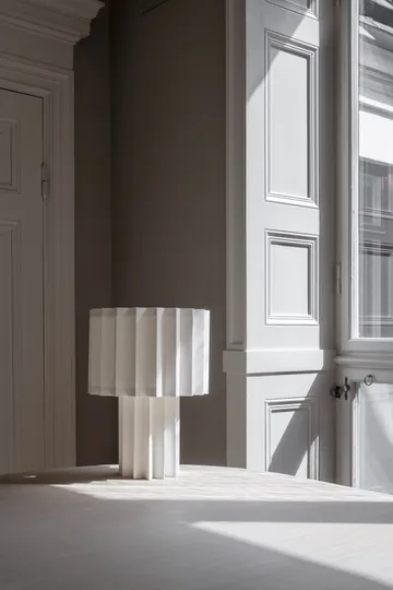 Plissé fabric table lamp - White, 40,9 cm - Örsjö Belysning