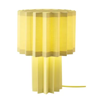 Plissé fabric table lamp - Yellow, 40,9 cm - Örsjö Belysning