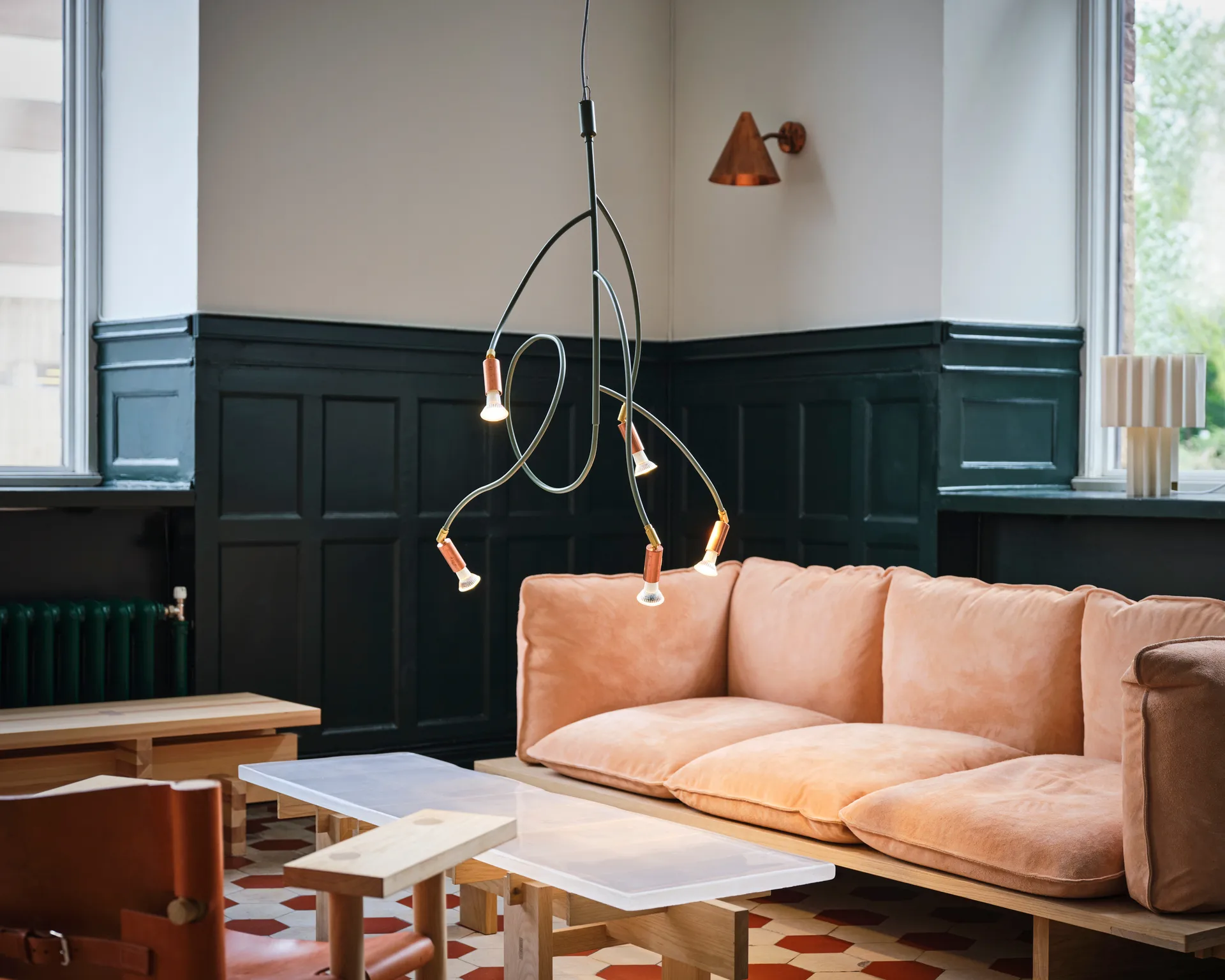 Ranka 5 ceiling lamp, White Örsjö Belysning