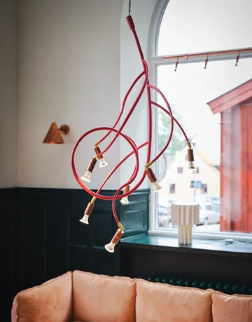 Ranka 7 ceiling lamp - Red - Örsjö Belysning