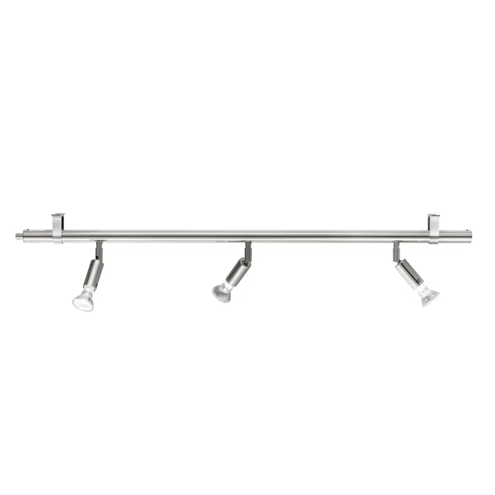 Star 3 wall and ceiling lamp - Nickel-plated brass, 100 cm - Örsjö Belysning