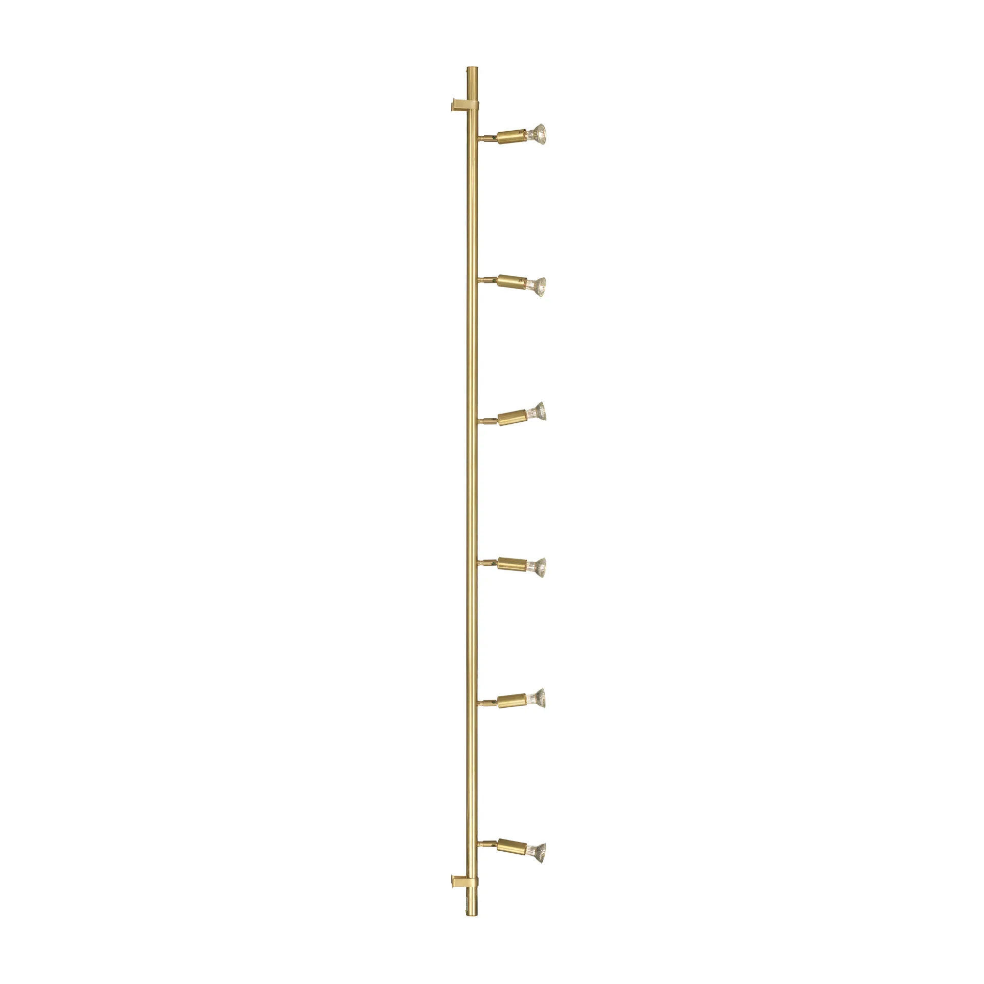 Star 6 wall and ceiling lamp, Raw brass, 200 cm Örsjö Belysning