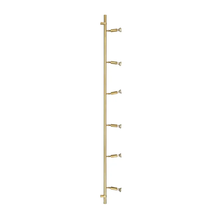 Star 6 wall and ceiling lamp - Raw brass, 200 cm - Örsjö Belysning