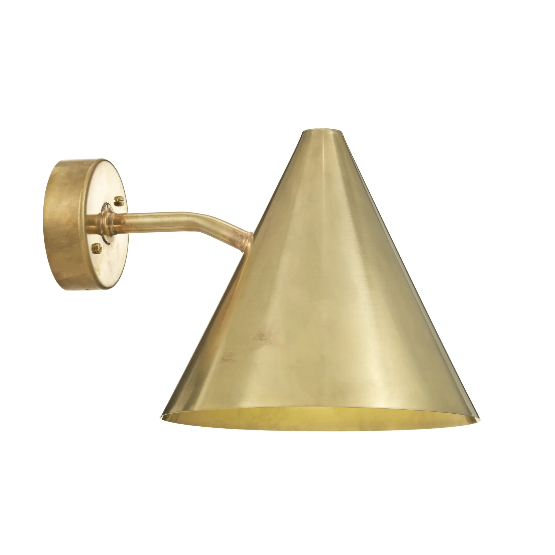 Tratten wall lamp, Raw brass, Ø24x22,5 cm Örsjö Belysning