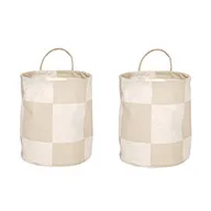 Chess storage baskets small 2-pack - Clay-offwhite - OYOY