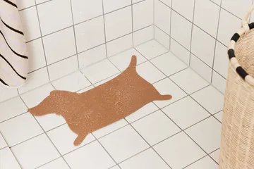 Hunsi Dog bath mat - Camel - OYOY