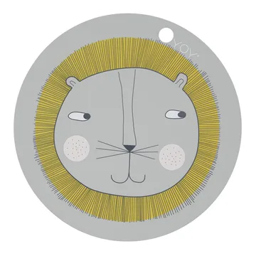 Lion placemat - grey - OYOY
