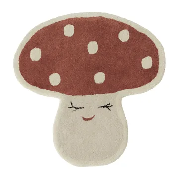 Malle mushroom rug 75x77 cm - Red - OYOY