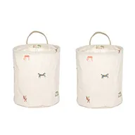 Moira storage basket small Ø18x22 cm 2 pieces, Multi OYOY