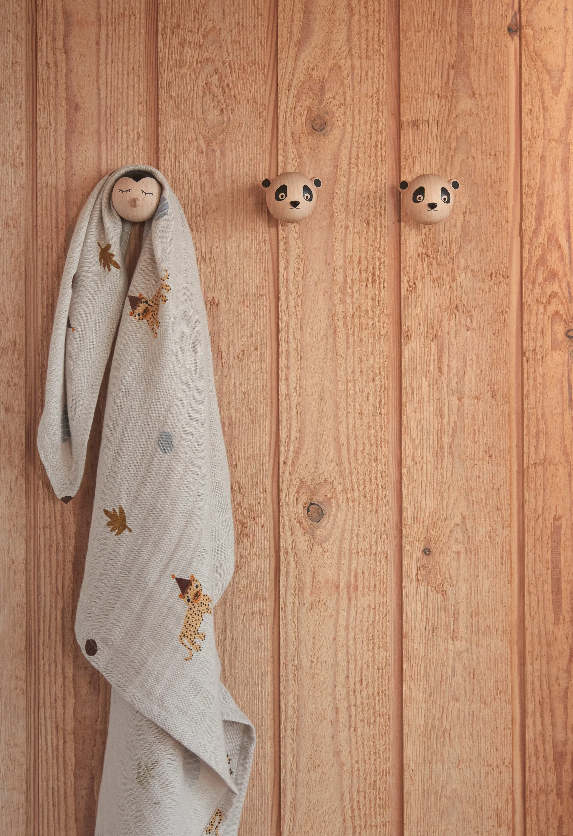 OYOY Mini wall hook, Panda OYOY