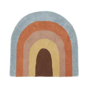 Rainbow barnrug 88x90 cm - Multi - OYOY