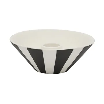 Toppu candlestick low 4 cm - White-black - OYOY