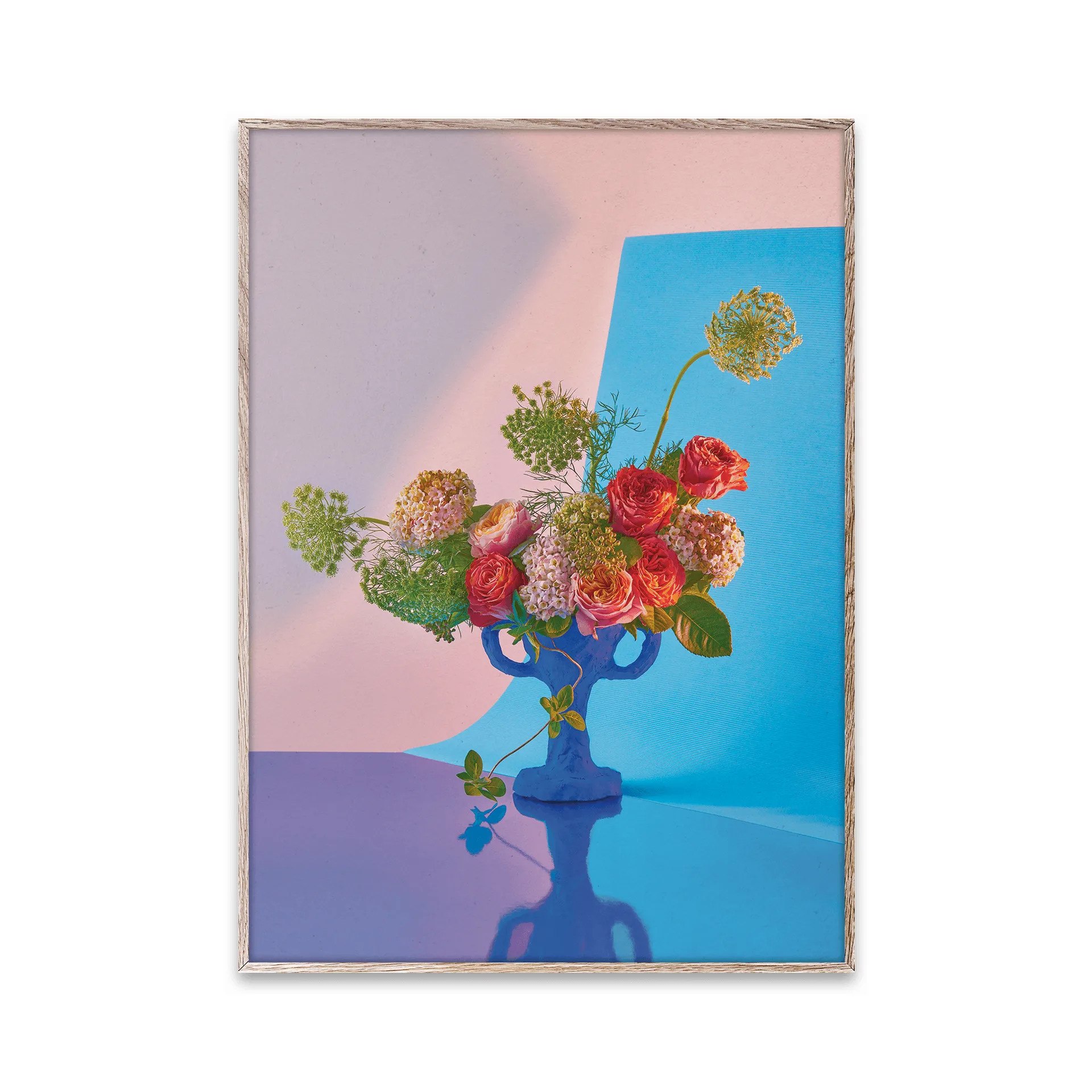 Bloom 02 cyan poster, 30x40 cm Paper Collective