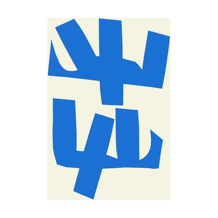 Blue Branches poster - 30x40 cm - Paper Collective