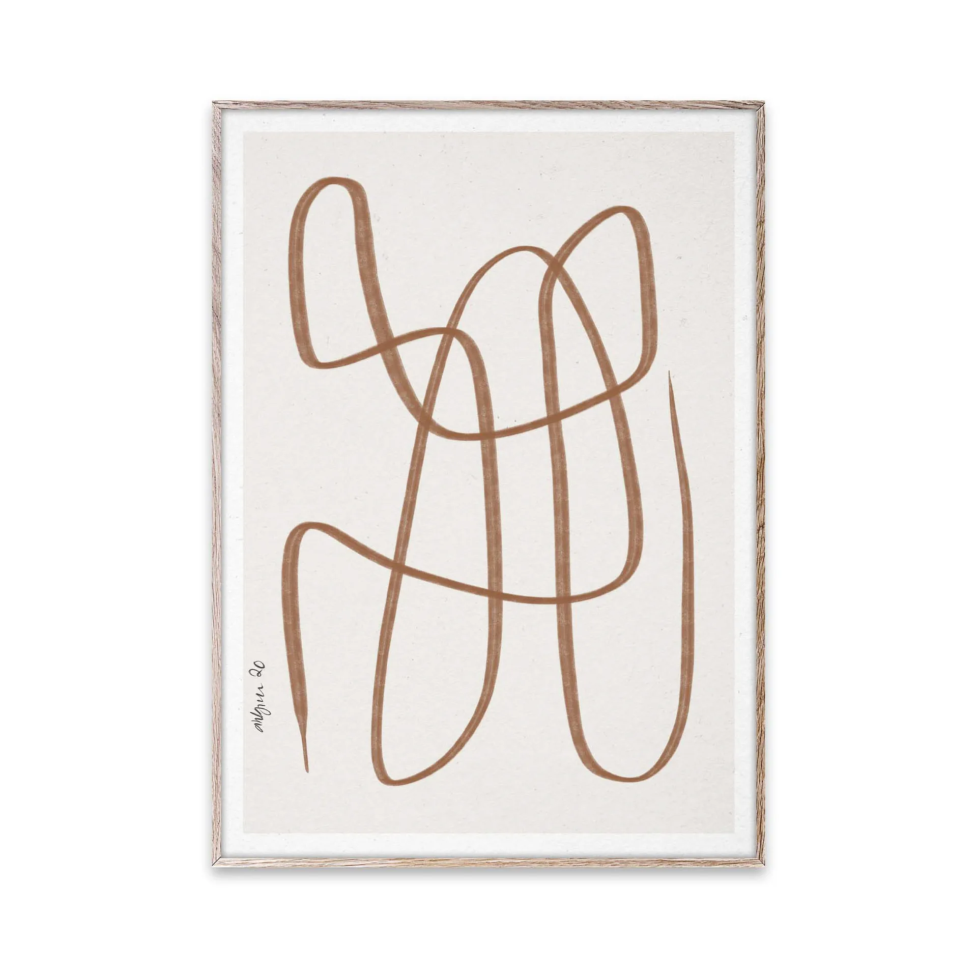 Different Ways poster brown, 30x40 cm Paper Collective