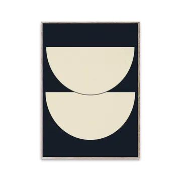 Half Circles I poster blue - 30x40 cm - Paper Collective