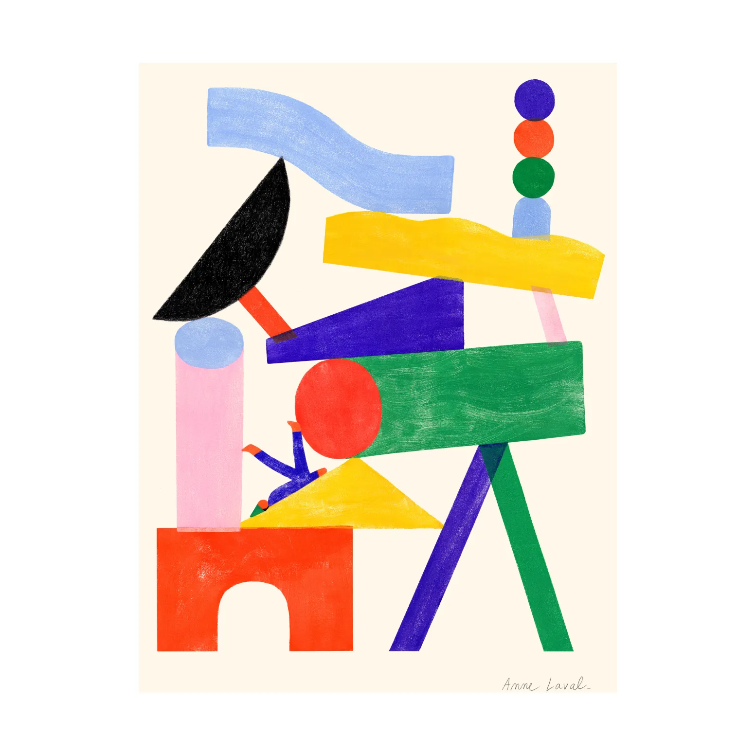 Jouer poster, 30x40 cm Paper Collective
