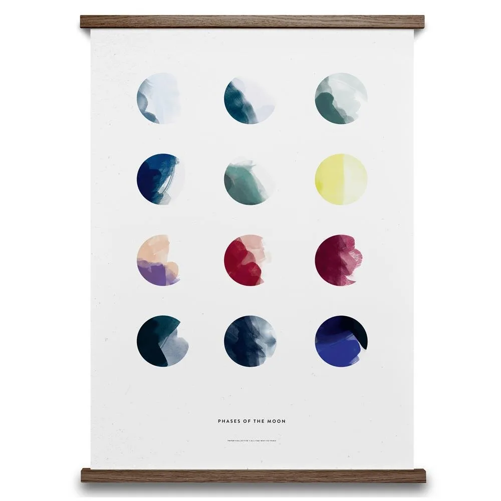 Moon phases poster, 50x70 cm Paper Collective