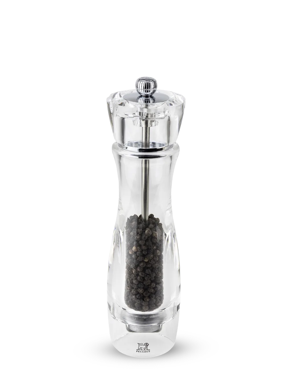 Vittel pepper mill 23 cm, Acrylic-clear Peugeot