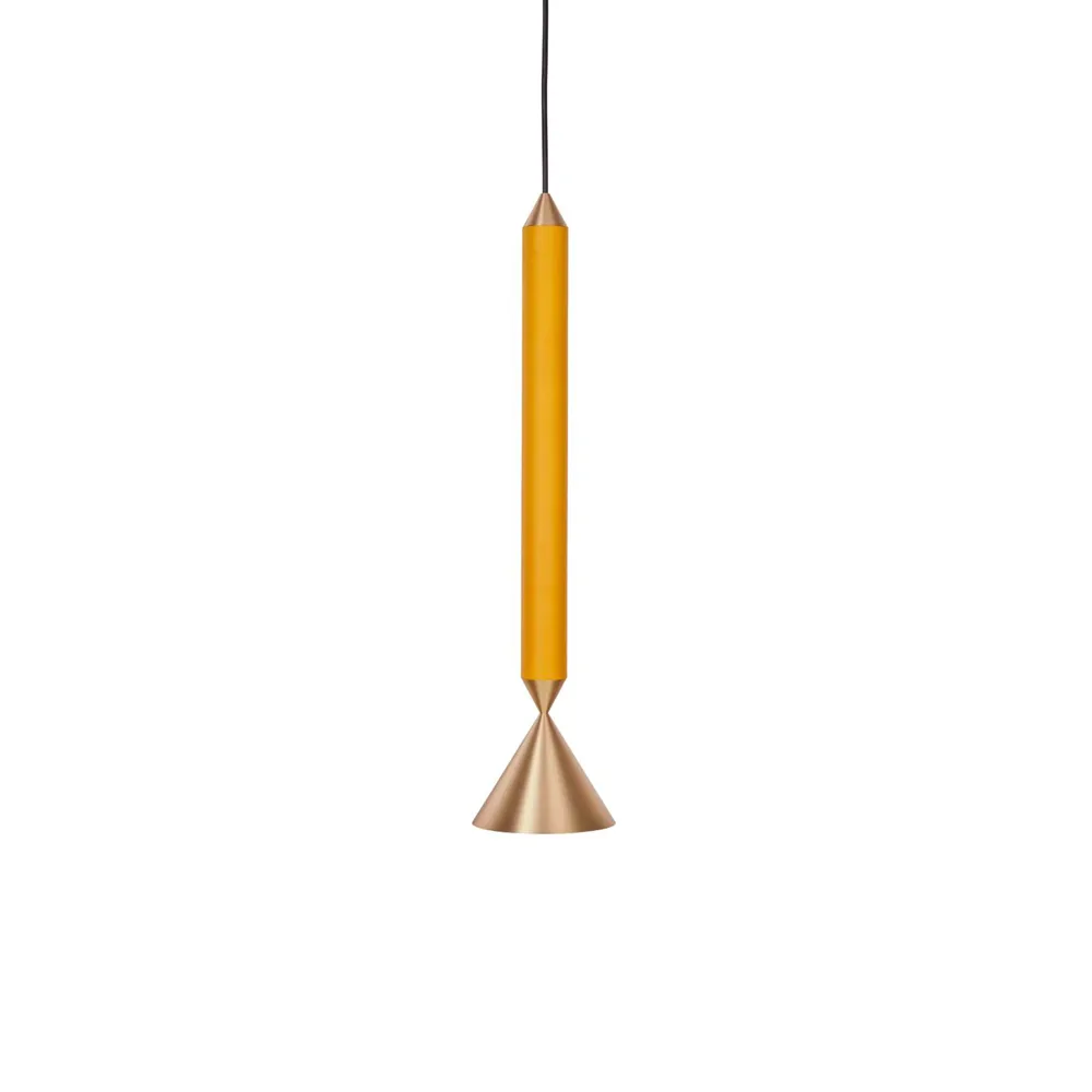 Apollo 39 pendant lamp, Honey gold, brass Pholc