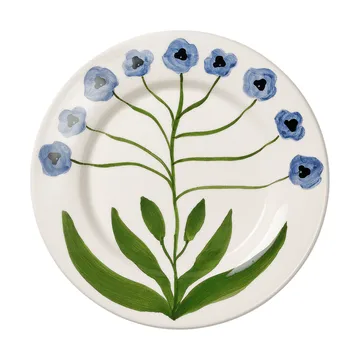 Madelen Möllard Pansy salad plate - Blue, 22 cm - Pick a Poppy