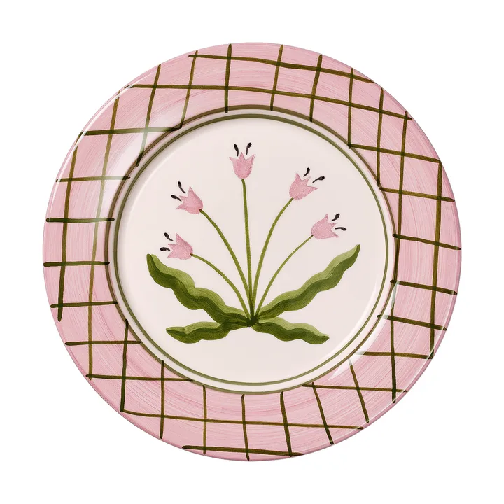 Madelen Möllard Tulip plate - Pink, 28 cm - Pick a Poppy