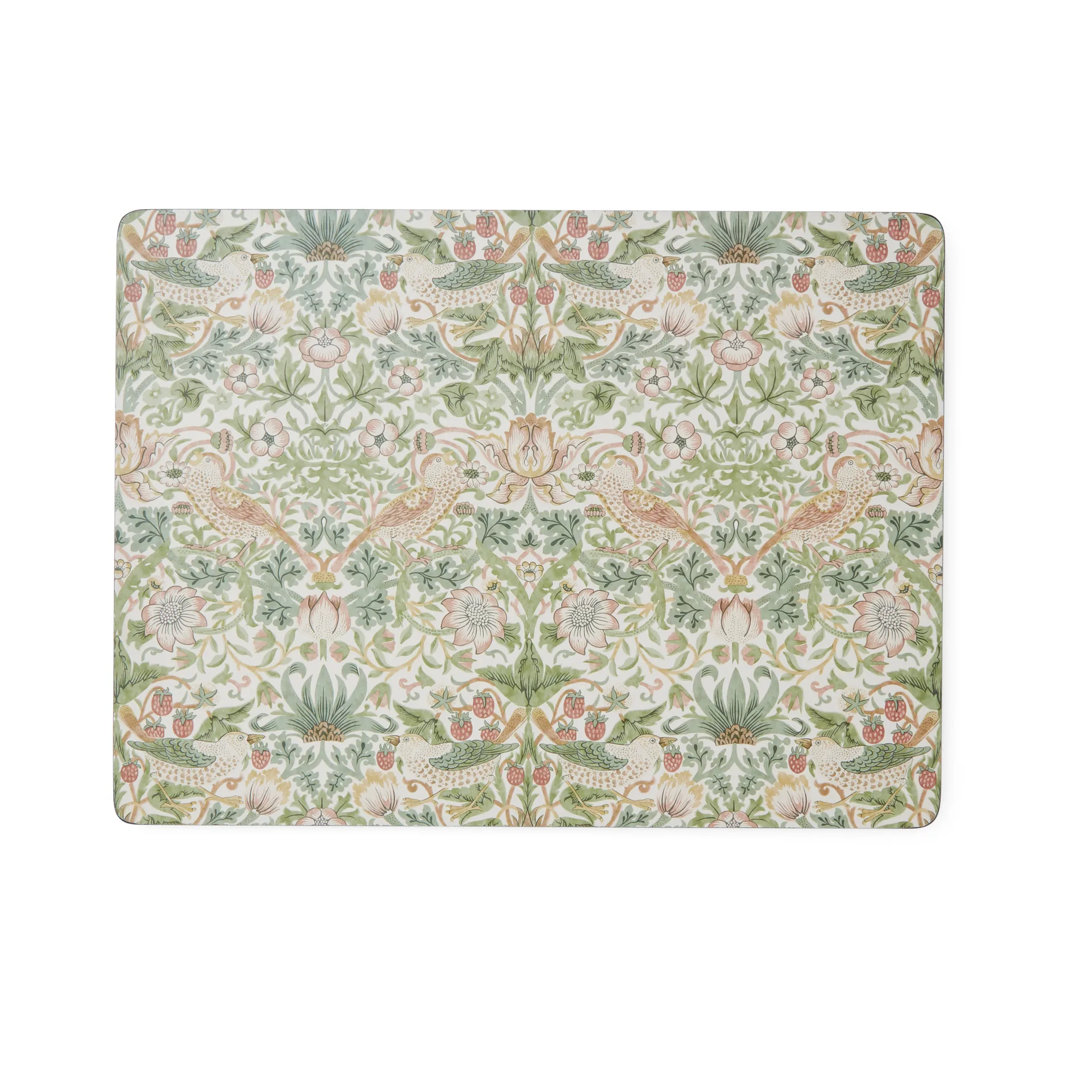 Strawberry Thief Placemats 30x40 cm 4 pack, Green Pimpernel