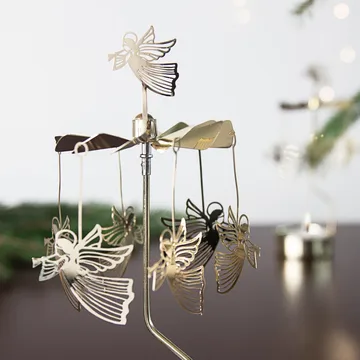 Angel chimes flying angels - gold - Pluto Design