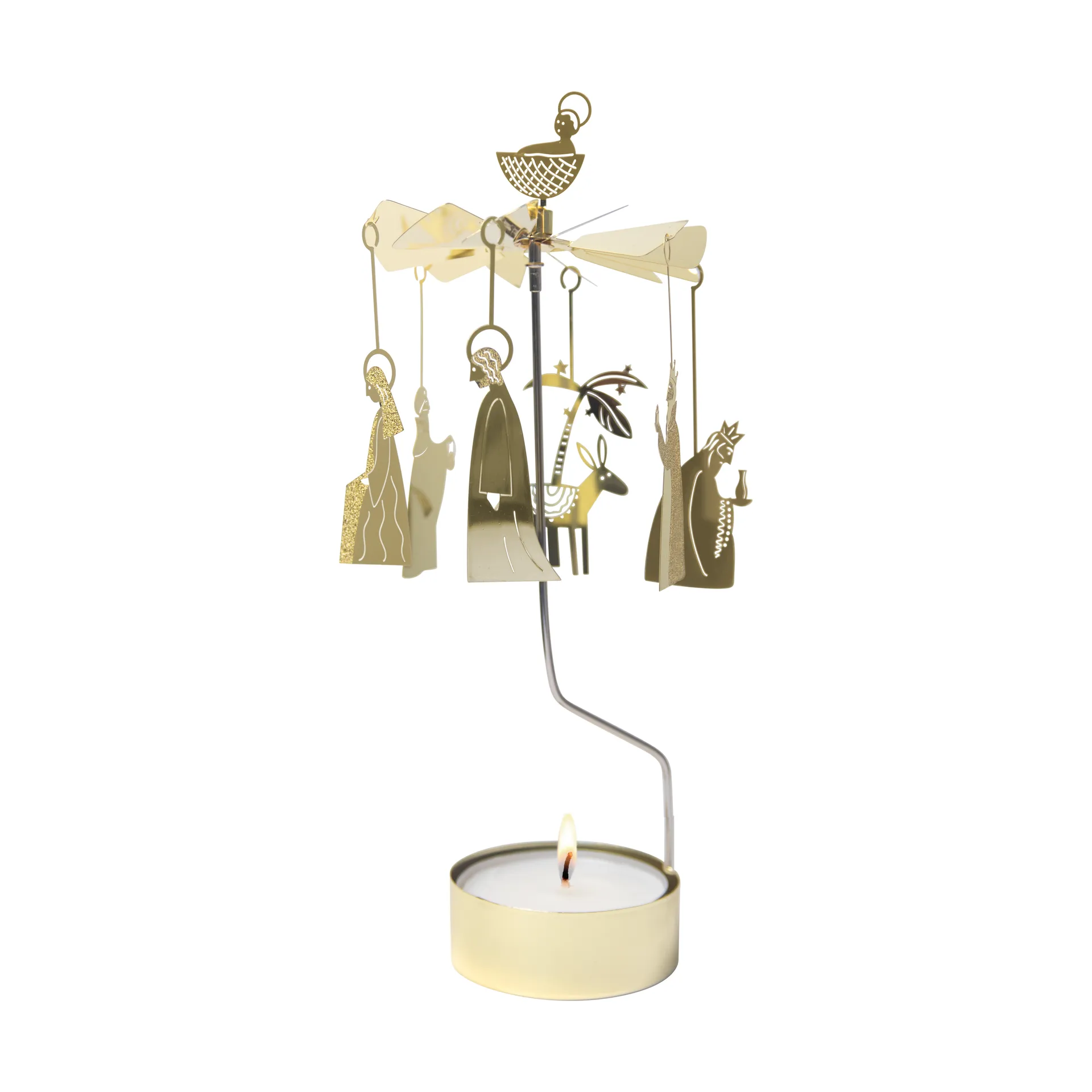 Crib Family angel chime, Gold Pluto Design