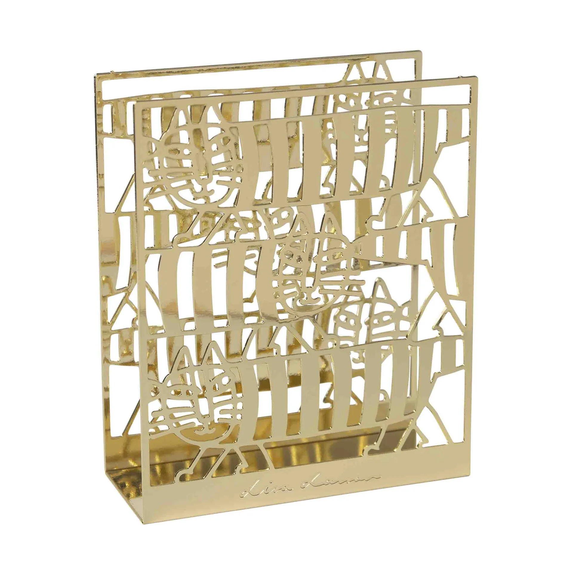 Lisa Larsson Mikey napkin holder, Gold Pluto Design