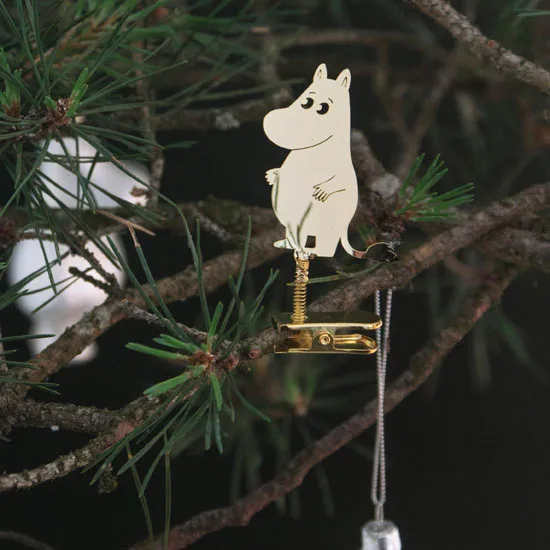 Moomin clip gold, Moomin Pluto Design