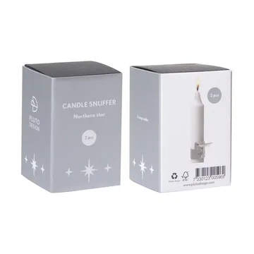 Northern Star candle snuffer 2-pack - Silver - Pluto Design