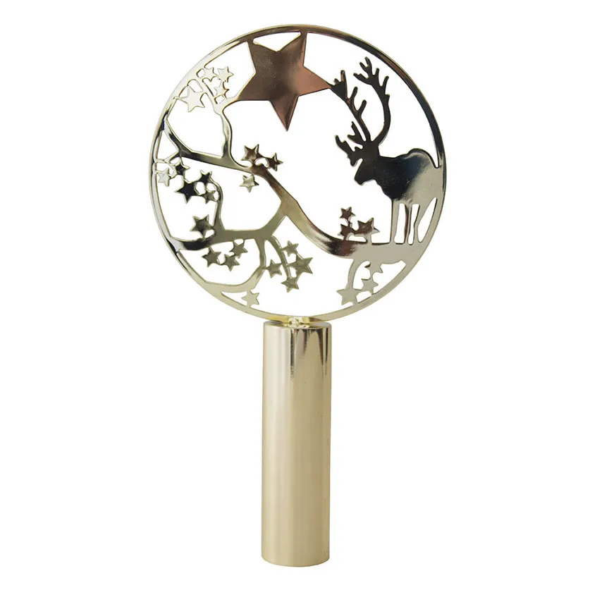 Pluto Christmas tree top with image, Deer Pluto Design