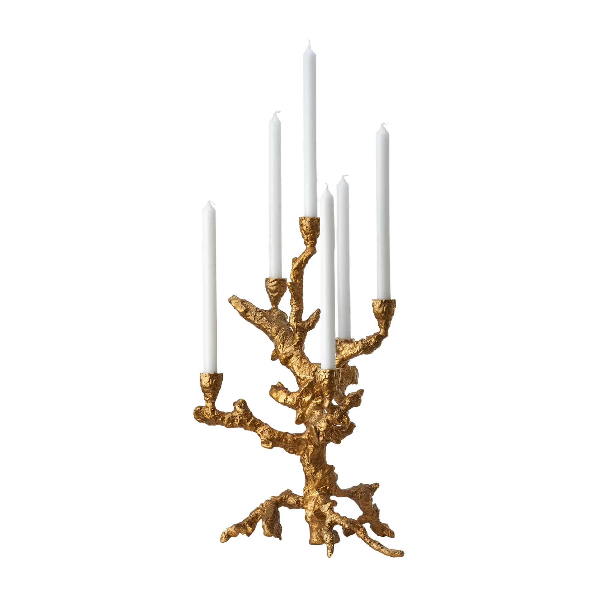 Apple tree candlestick L 53 cm, Gold POLSPOTTEN