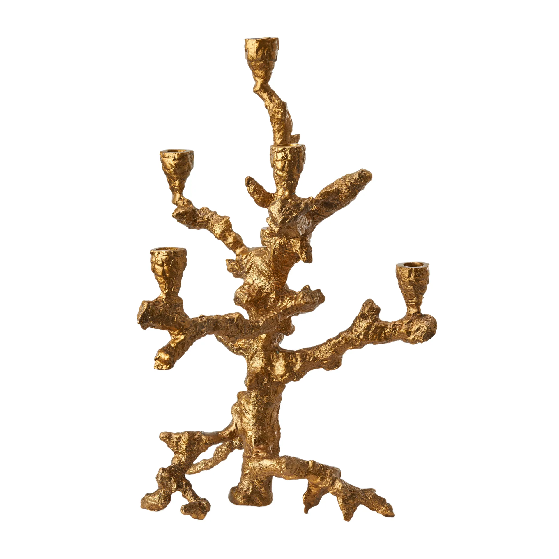Apple tree candlestick L 53 cm, Gold POLSPOTTEN