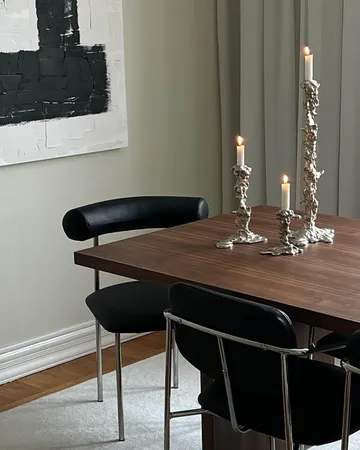 Drip candlestick 14 cm - Silver - POLSPOTTEN