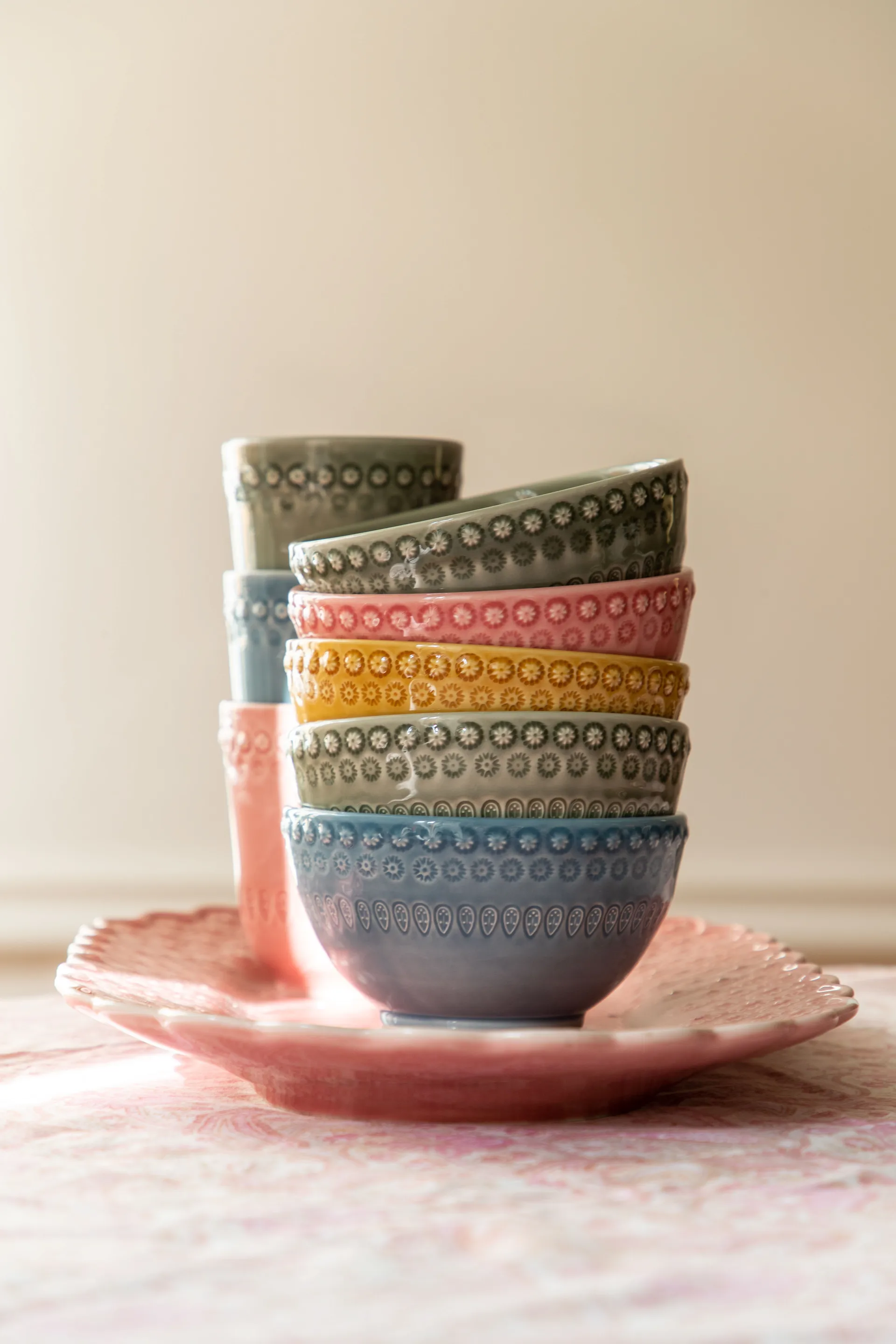 Daisy bowl 35 cl 2-pack, faded army (green) PotteryJo