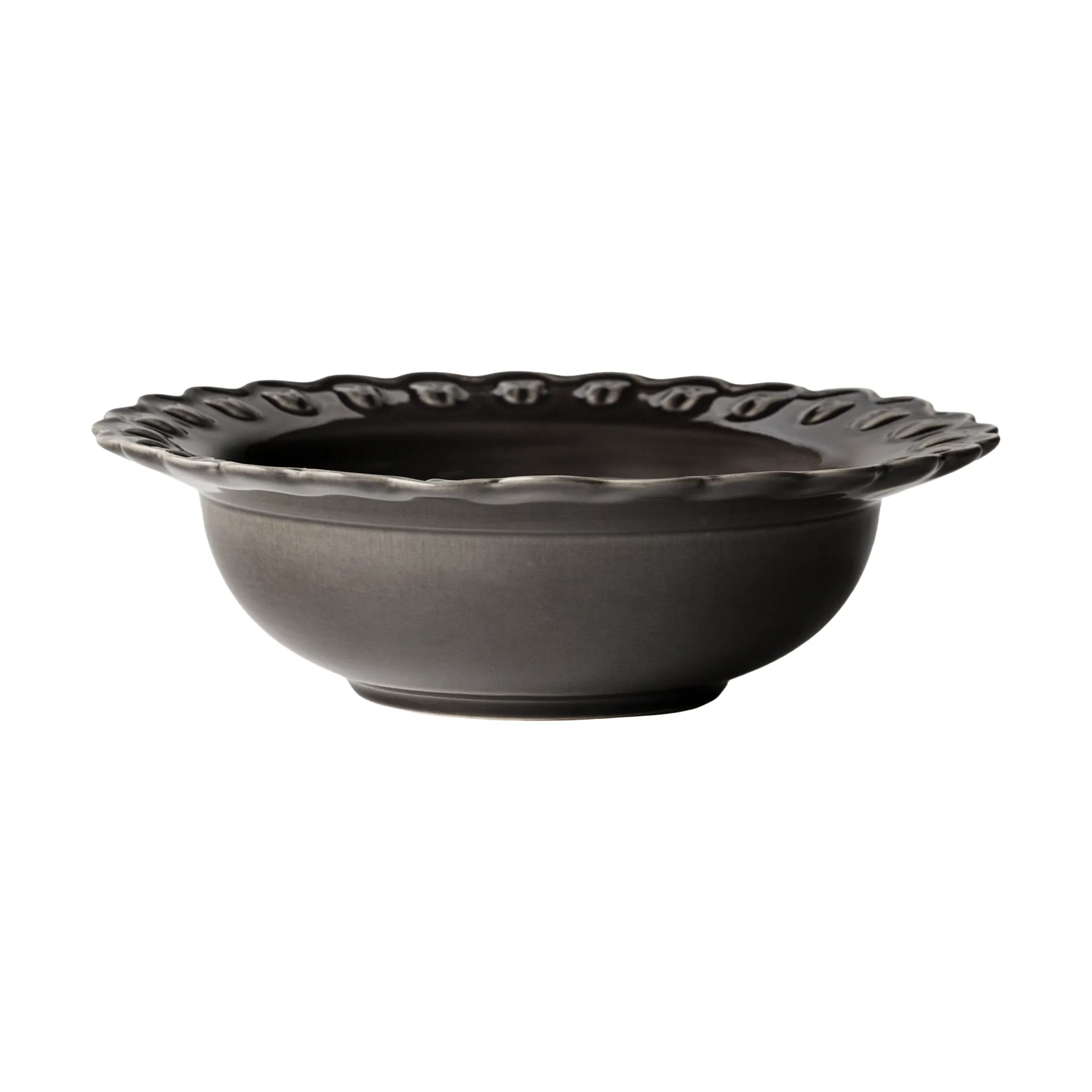Tulipa serving bowl large Ø30 cm, Almost black PotteryJo