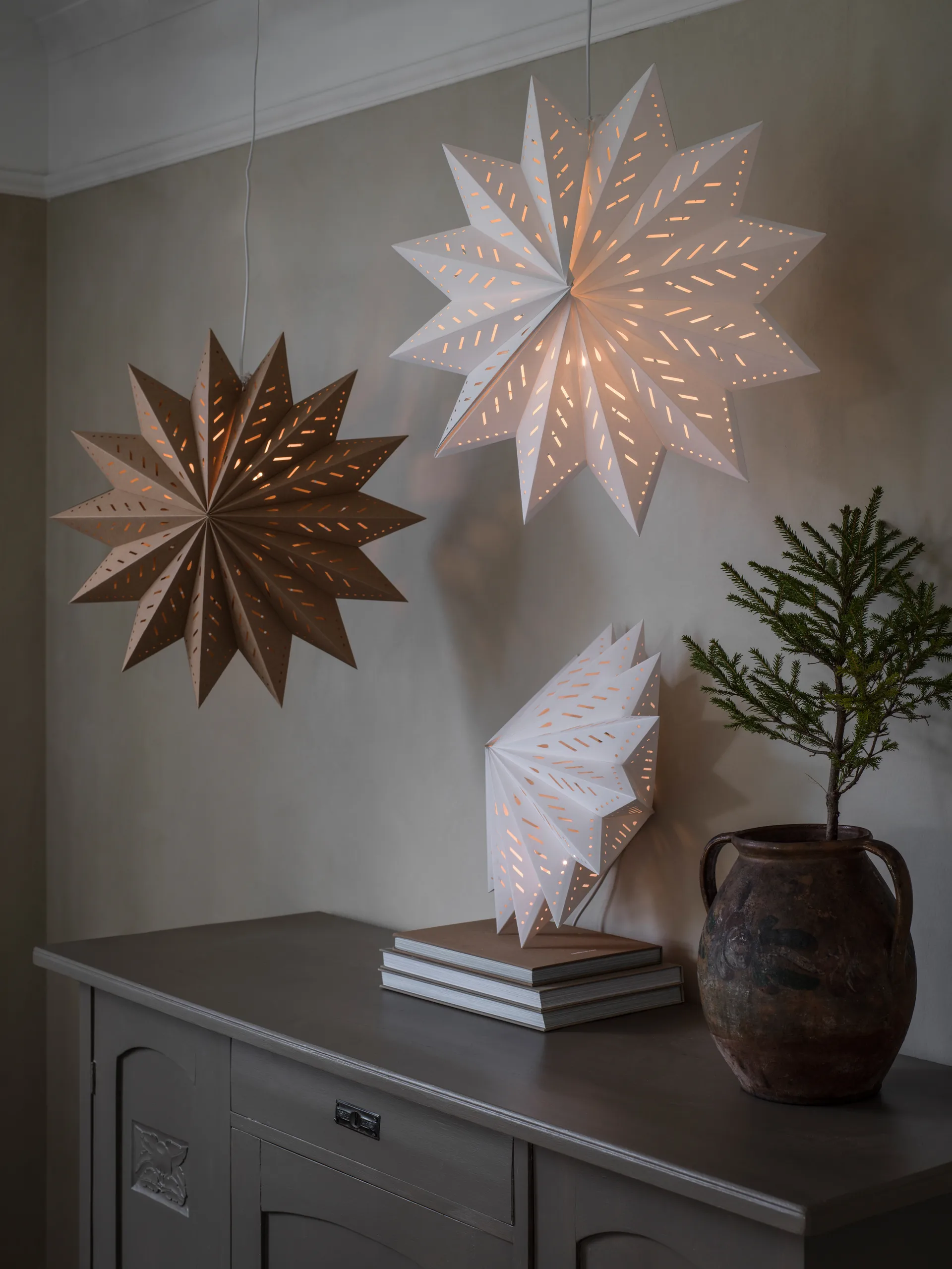 Alfa advent star brown, Brown, 50 cm PR Home