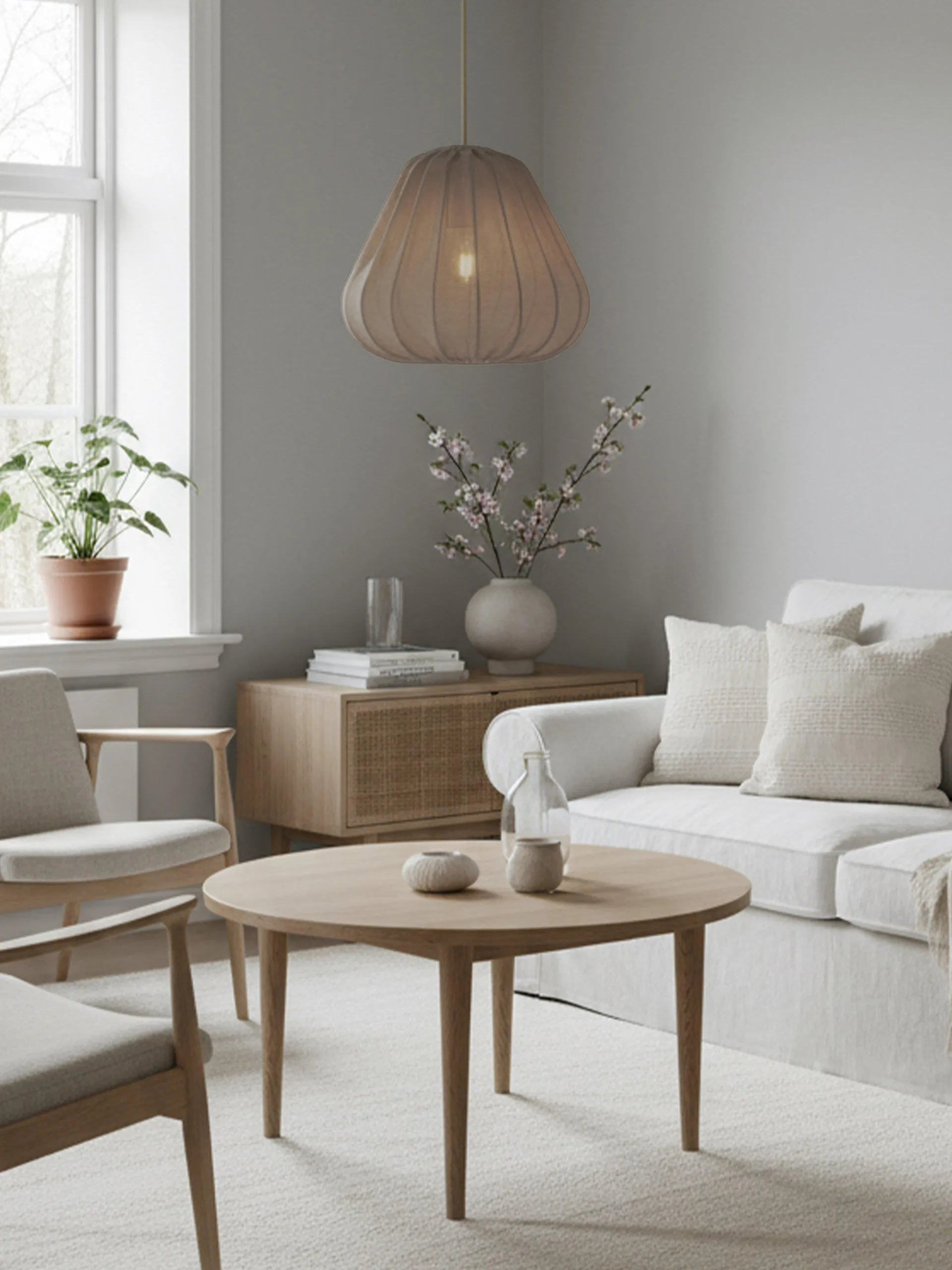 Sienna ceiling lamp, Diana moss, Ø40x35 cm PR Home